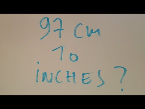 97 Cm To Inches