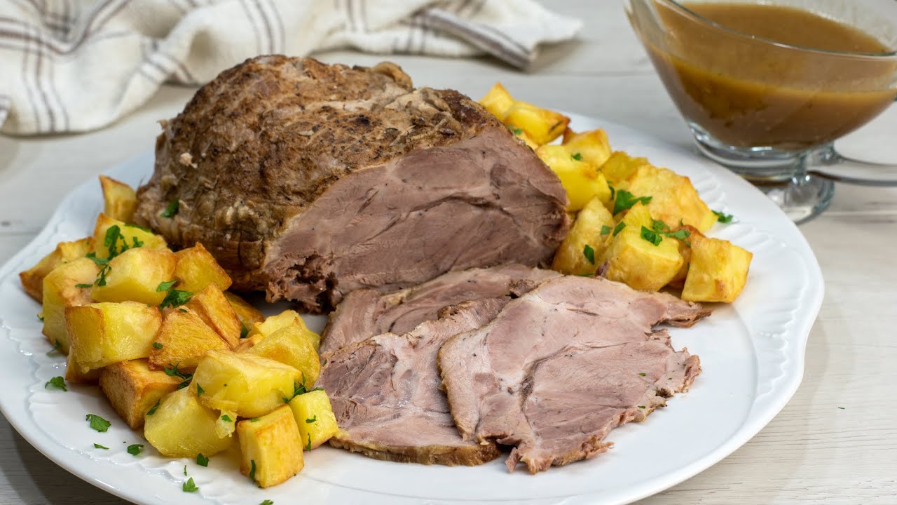 Lomo de cerdo en salsa en olla rápida