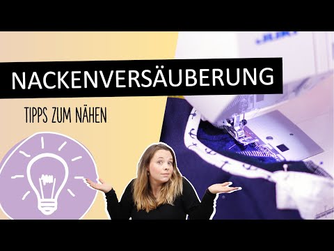 Wie nähe ich eine Nackenversäuberung im Nachhinein an / Streberstreifen für Nähanfänger