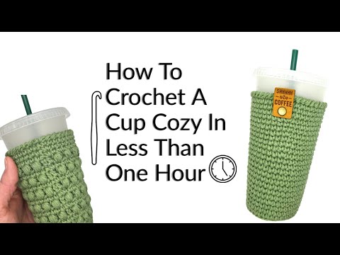 Easy 1-Hour Venti Cup Cozy Pattern | Crochet Along!