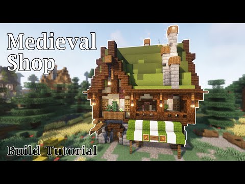 Minecraft Medieval Shop | How to build a medieval village in Minecraft