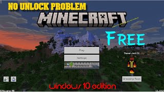 How To  Download Minecraft Windows 10 Edition Free || Unlock Problem Fixed || JACK HARSH