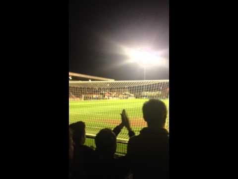 York.city vs morecambe what a goal! 14/04/15 we are staying up!