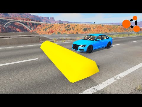 Cars vs Massive Speed Bumps┃BeamNG.drive