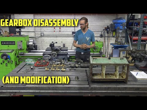 Gearbox Disassembly and Modification | Lion Lathe Restoration