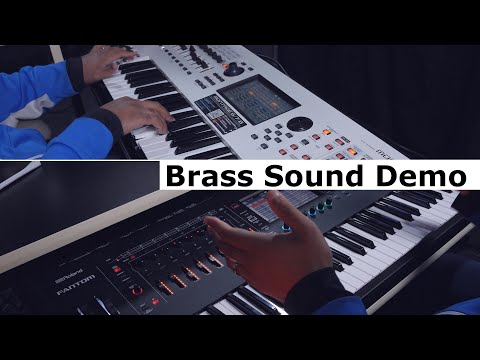 Yamaha Montage vs Roland Fantom - Brass Sound Demo