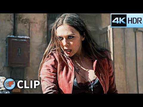 Scarlet Witch Becomes an Avenger - Battle of Sokovia (Part 2) | Avengers Age of Ultron (2015) 4K HDR