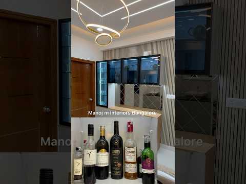 Crockery unit # Bar counter#interiordesign #home #modular #bangalore #manoj m interiors