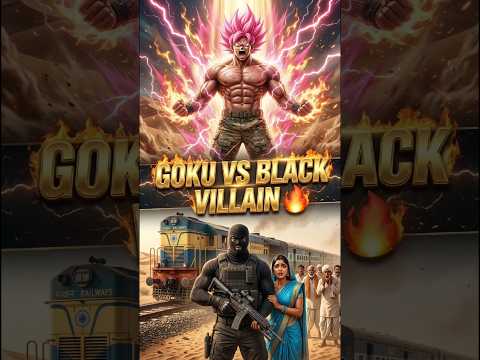 Goku Stops a Train Hijack! Hero vs Black Villain 🚆🔥