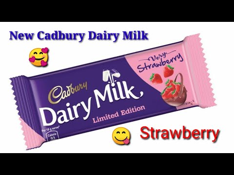 🥰😍🤩 SO SO yummy New dairy Milk strawberry Limited Edition let's open and check it.