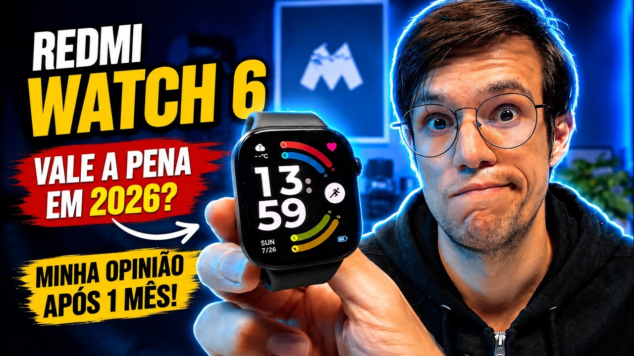 Miniatura da avaliação em vídeo de Smartwatch XIAOMI 1.32'' AMOLED IP68