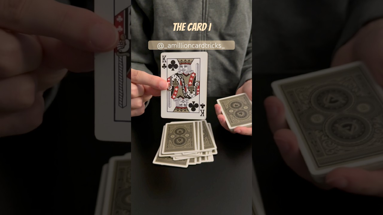 My First Card Trick Still BLOWS MINDS Today 🤯 1 Minute Tutorial #magic #tricks #tutorial