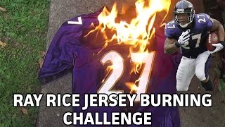 preview picture of video 'RAY RICE JERSEY BURNING CHALLENGE'