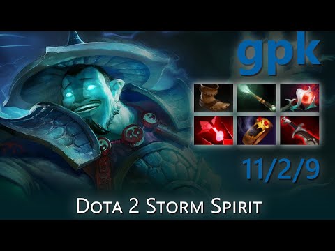"gpk" 11/2/9 | Dota 2 Storm Spirit highlights