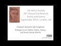 Étranger à Moi Même Sartre Camus And Avant Garde Alterity Elizabeth Benjamin Birmingham