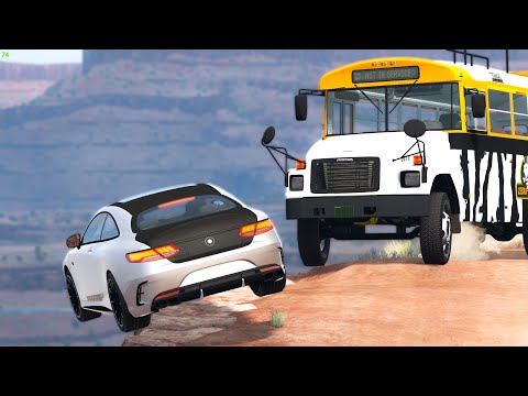 Cliff Drops Car Crashes #19 - BeamNG Drive | CRASHdriven