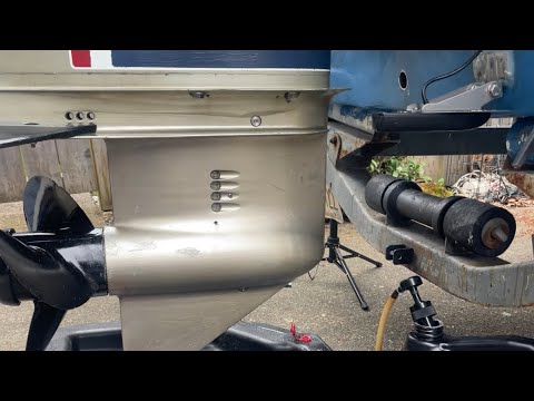 How to change Johnson or Evinrude outboard lower unit gear oil.  #diy #boat #boating