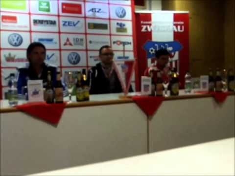 FSV Net-TV I Pressekonferenz vom Spiel FSV Zwickau - TSG Neustrelitz
