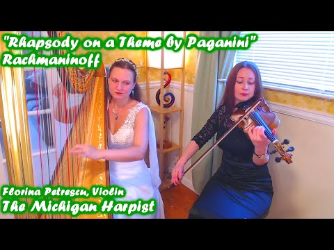 Rhapsody on a Theme by Paganini on Harp & Violin - The Michigan Harpist