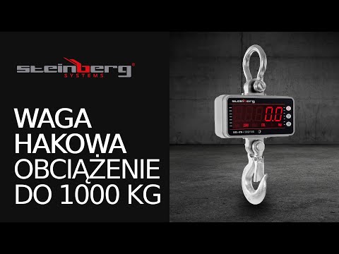 Video - Waga hakowa 1 t - elektroniczna - dokładność 0,5 kg