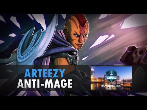 Arteezy (Anti-Mage) EG vs CoL @ NA Quals. ESL One Hamburg 2017