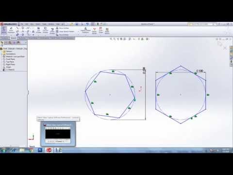 basics of polygon on solidworks 2016