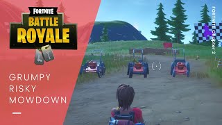 Fortnite: Visit Grumpy Greens, Mowdown, and Risky Reels