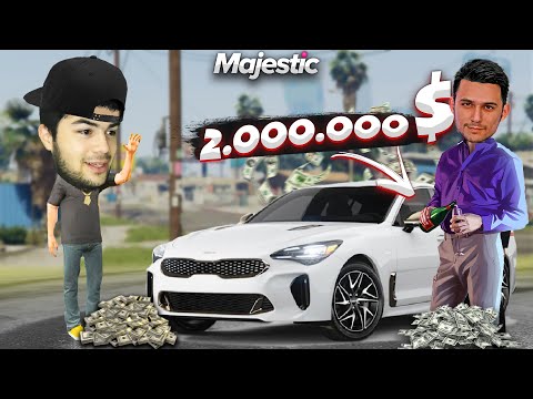 BOMJGA AYLANDIM NEGA - BEK XAN MASHINASINI URIB YUBORDIM MAJESTIC RP GTA 5