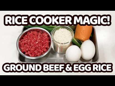 This Addictive Rice Cooker Ground Beef &amp; Egg Rice is My New Obsession!