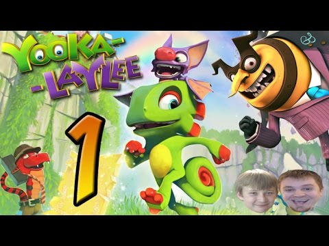 Yooka-Laylee Gameplay Walkthrough - PART 1 - Capital B & The Hivory Towers!