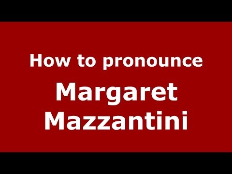 How to pronounce Margaret Mazzantini (Italian/Italy)  - PronounceNames.com