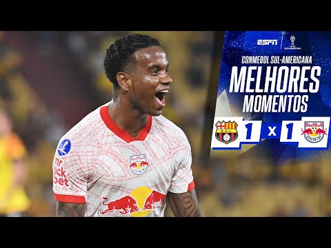 Gols e lances de Barcelona - EQU x Red Bull Bragantino