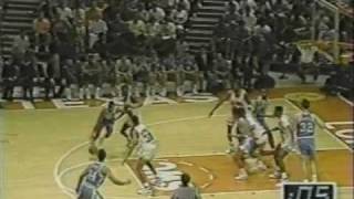 Rick Fox last second shot vs #1 Oklahoma 1990 NCAA Tournament Woody Durham call