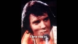 Elvis Presley -  Danny Boy  ( take 7)  with lyrics