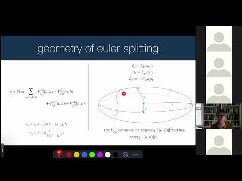 Jonathan Mattingly - A random splitting model for the 2D Euler and Navier-Stokes equations