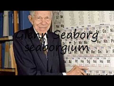 How to pronounce Glenn Seaborg seaborgium in English?
