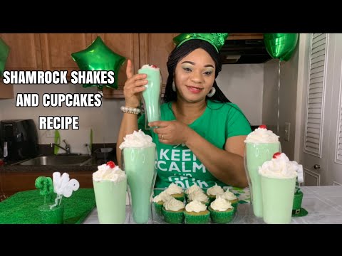 SHAMROCK SHAKES AND CUPCAKES RECIPE || AMALACHUKWU