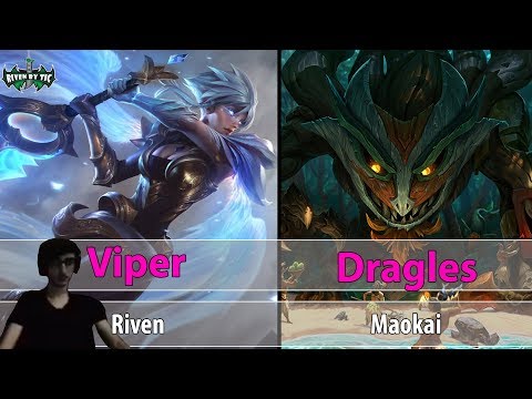 [ Viper ] Riven vs Maokai [ Dragles ] Top - Best Riven Plays - Team So Bad