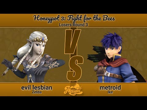 Honeypot 3 - Top 24 - Losers Quarters - Evil Lesbian (Zelda) VS Metroid (Ike)