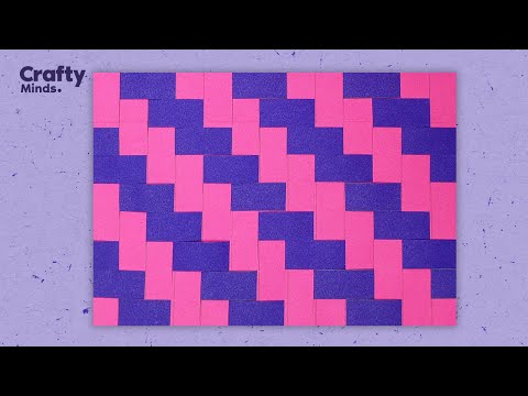 This Simple Paper Weaving Craft is So Simple | Easy Paper Mat DIY | Crafty Minds