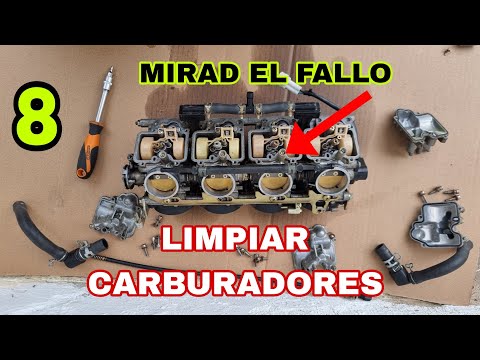8 Cómo Limpiar carburadores moto 🛠️ Yamaha R6 Tetris 💀Moto parada muchos años.