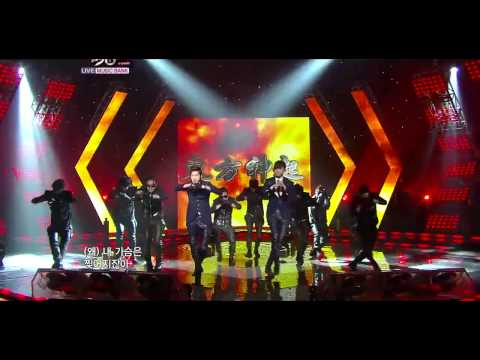 110211 TVXQ - Keep Your Head Down (Music Bank)