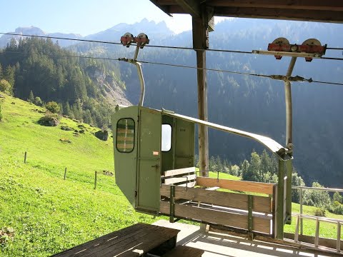 Luftseilbahn Spies - Sinsgäu Bergfahrt 2021 - cable car Switzerland téléphérique Suisse