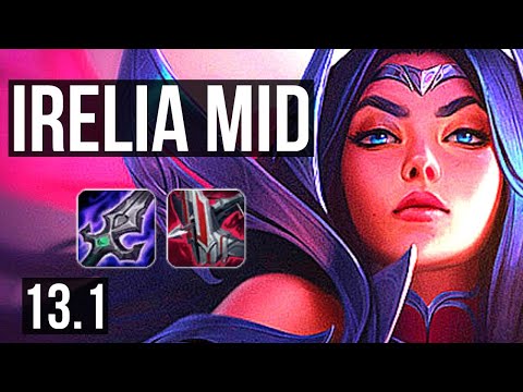 IRELIA vs VIEGO (MID) | 8/0/0, 6 solo kills, 900+ games, 1.2M mastery | KR Grandmaster | 13.1