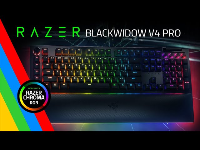 Vídeo relacionado con Razer BlackWidow V4 - Teclado mecánico para Juegos con carpetaChroma RGB (interruptores mecánicos de Color Amarillo de fritura, 6 Teclas Macro Especiales, Teclas Doubleshot ABS) QWERTY DE-Layout |