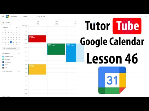 Google Calendar Tutorial Lesson 1 Accessing Google Calendar using a Google Account