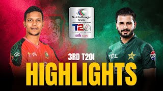 HIGHLIGHTS | Bangladesh vs Pakistan, 3rd T20I | Pakistan tour of Bangladesh, 2025 | T Sports