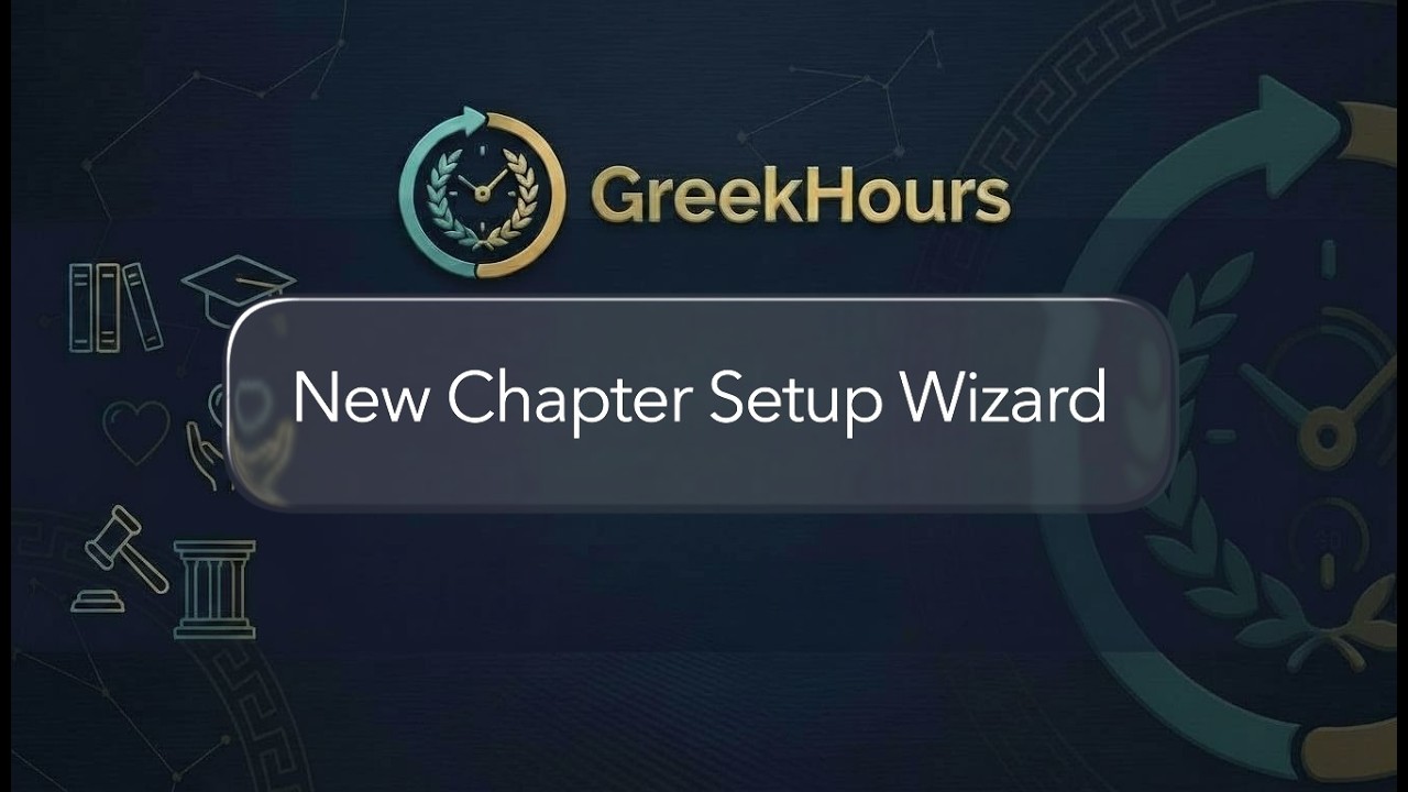 GreekHours setup walkthrough video