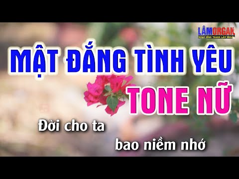 Mật Đắng Tình Yêu Karaoke Tone Nữ - Beat Karaoke Nhạc Sống 2022 - Lâm Organ