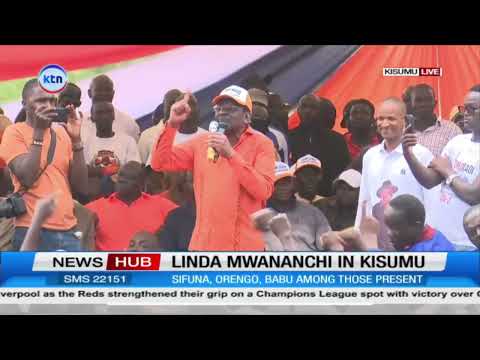 James Orengo addresses Linda Mwananchi rally in Kisumu